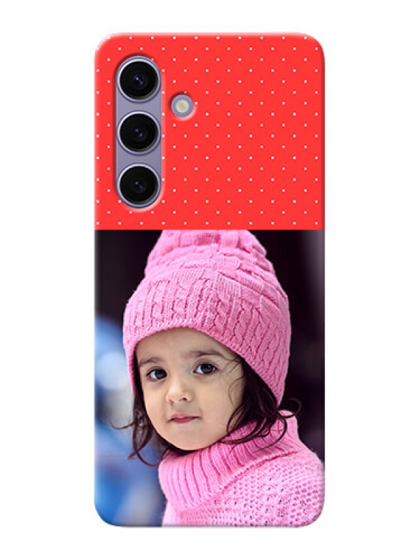 Custom Galaxy S24 5G personalised phone covers: Red Pattern Design