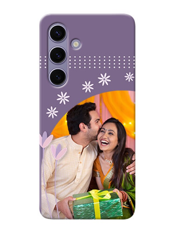 Custom Galaxy S24 5G Phone covers for girls: lavender flowers design