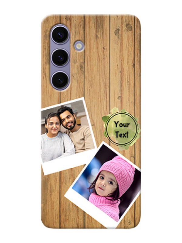 Custom Galaxy S24 5G Custom Mobile Phone Covers: Wooden Texture Design