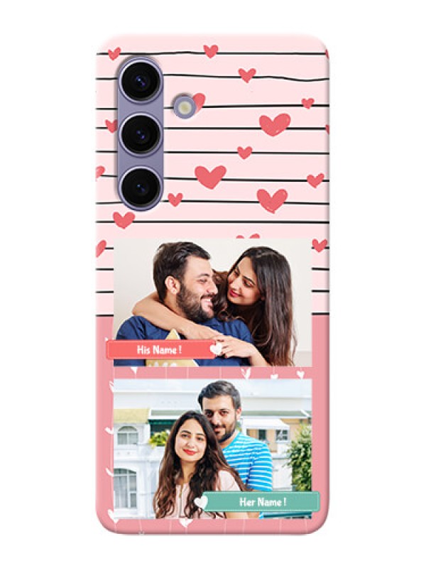 Custom Galaxy S24 5G custom mobile covers: Photo with Heart Design