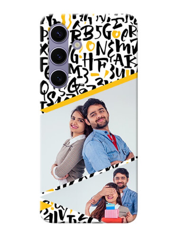 Custom Galaxy S24 5G Phone Back Covers: Letters Pattern Design