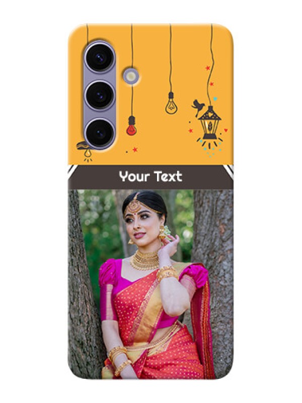 Custom Galaxy S24 5G custom back covers with Family Picture and Icons