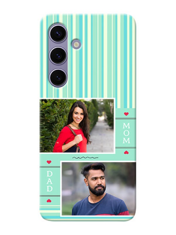Custom Galaxy S24 5G custom mobile phone covers: Mom & Dad Pic Design