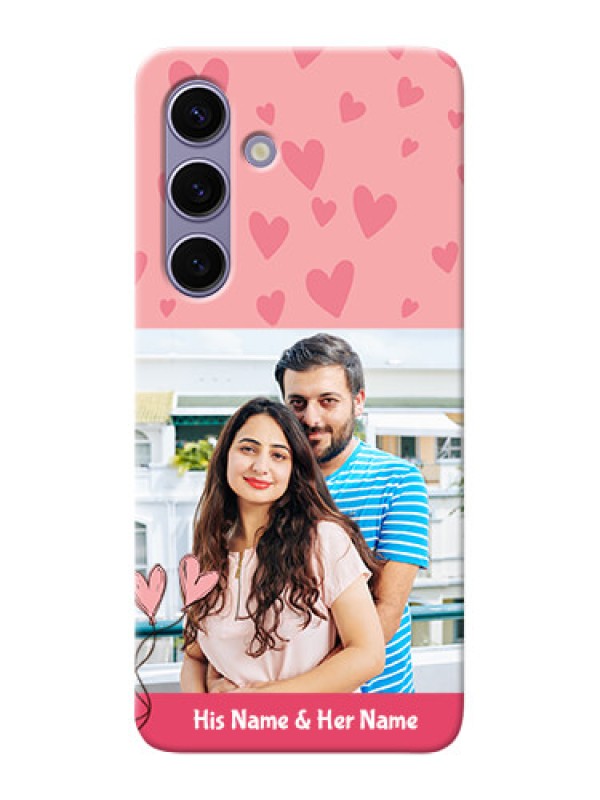 Custom Galaxy S24 5G phone back covers: Love Design Peach Color