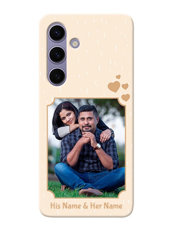 Custom Galaxy S24 5G mobile phone cases with confetti love design