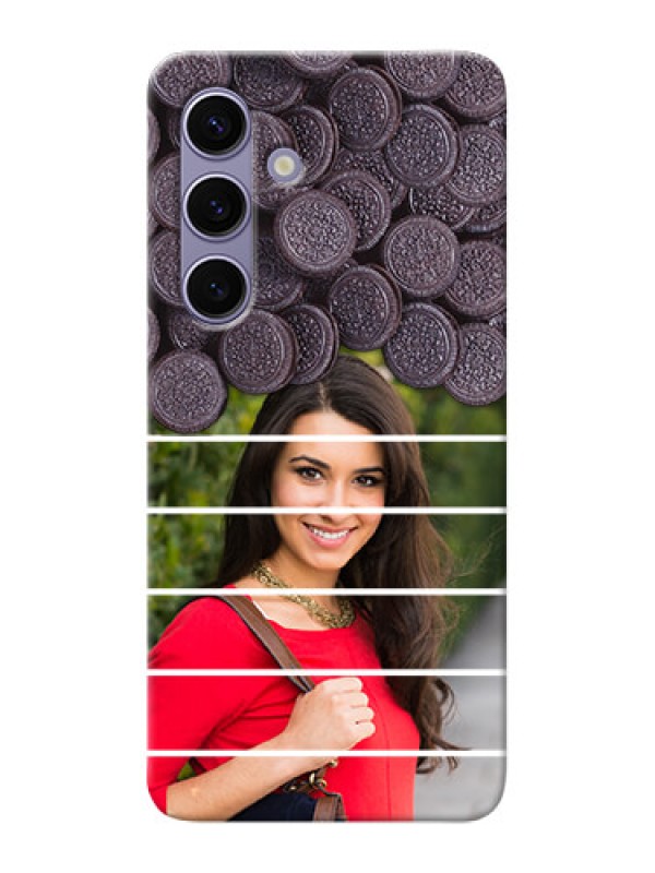 Custom Galaxy S24 5G Custom Mobile Covers with Oreo Biscuit Design