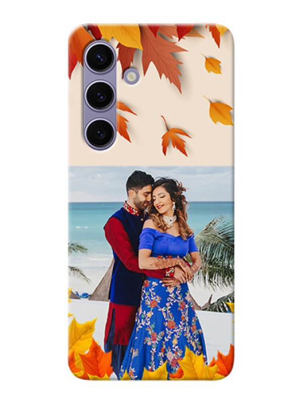 Custom Galaxy S24 5G Mobile Phone Cases: Autumn Maple Leaves Design