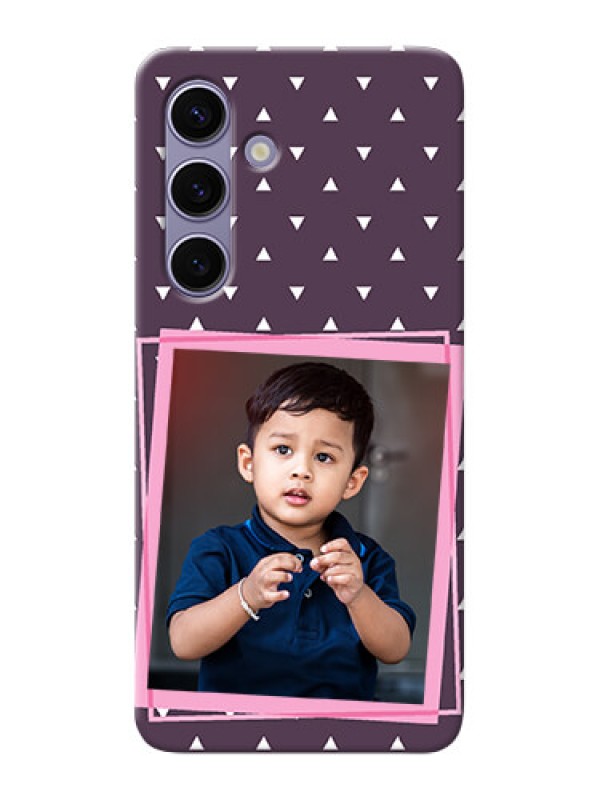 Custom Galaxy S24 5G Phone Cases: Triangle Pattern Dotted Design