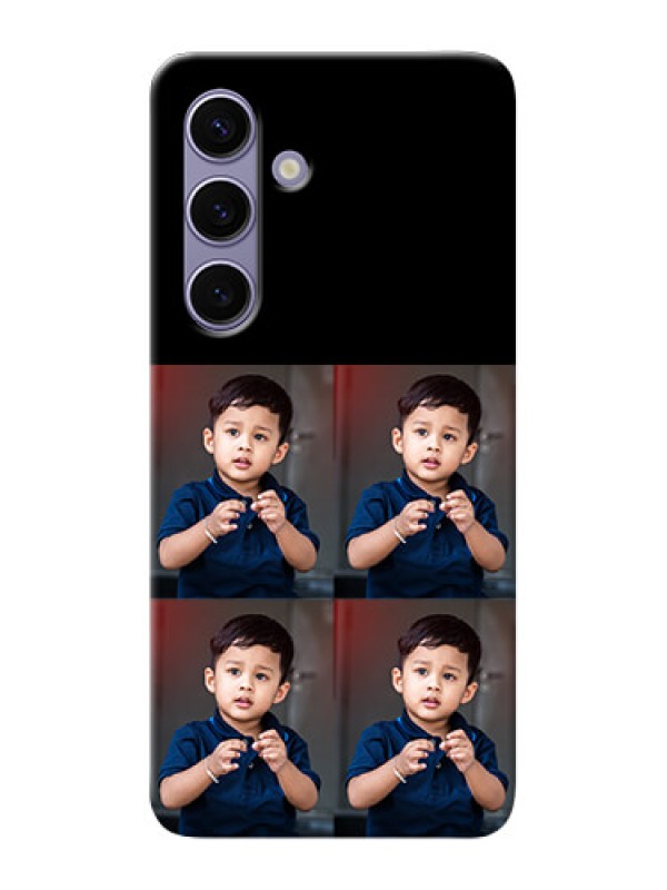 Custom Galaxy S24 5G 4 Image Holder on Mobile Cover