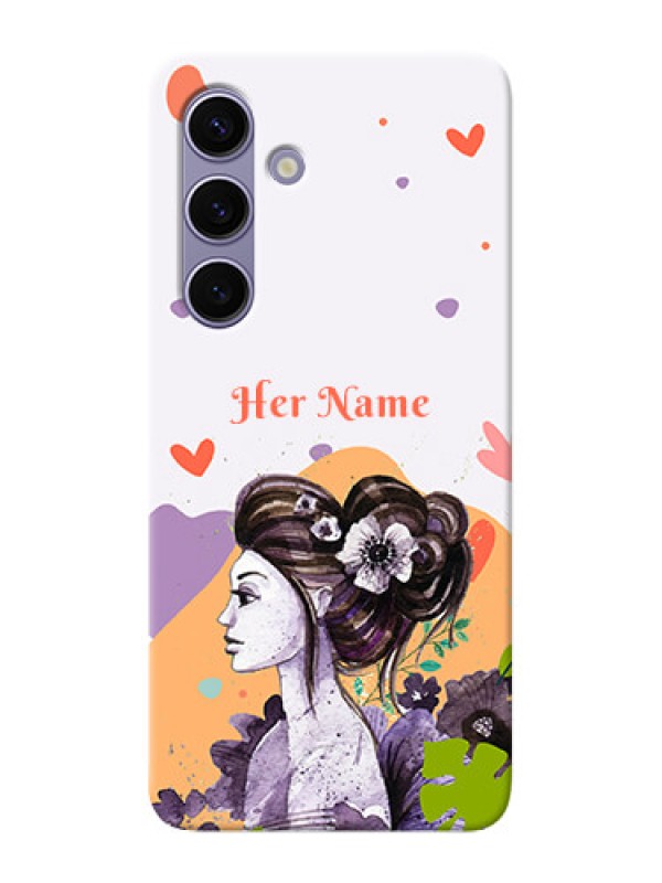 Custom Galaxy S24 5G Personalized Phone Case with Woman And Nature Design