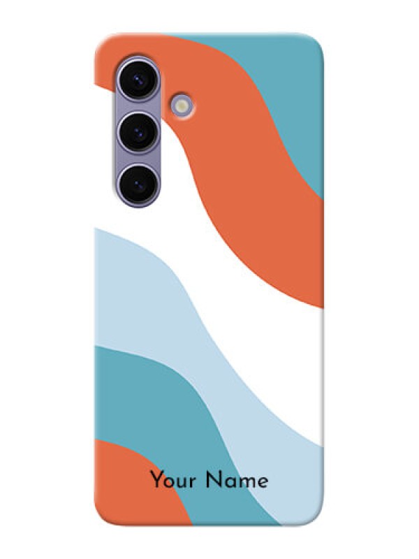 Custom Galaxy S24 5G Custom Mobile Case with coloured Waves Design