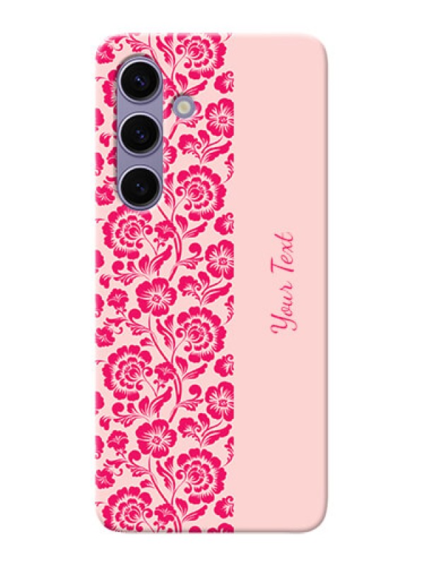 Custom Galaxy S24 5G Custom Phone Case with Attractive Floral Pattern Design