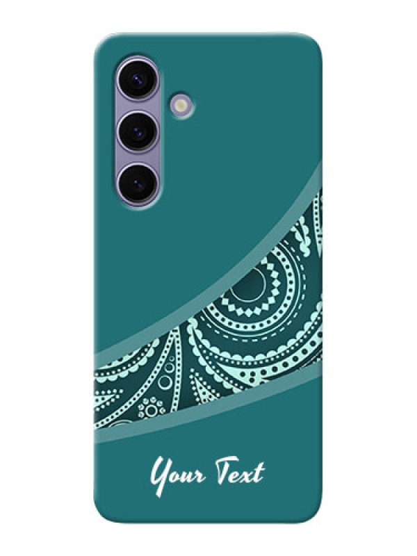 Custom Galaxy S24 5G Photo Printing on Case with semi visible floral Design