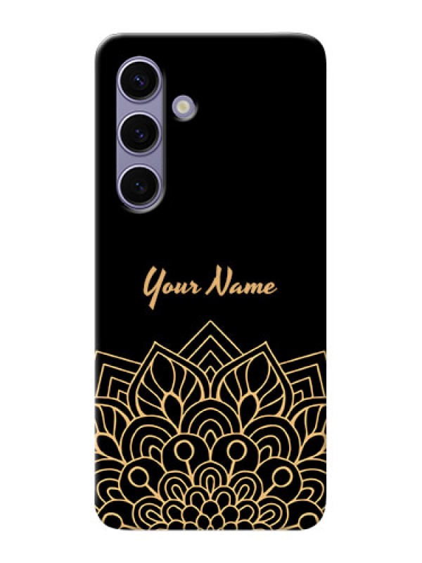 Custom Galaxy S24 5G Custom Phone Case with Golden mandala Design
