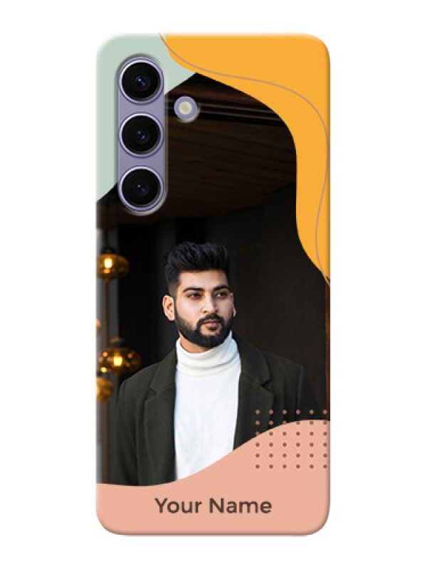 Custom Galaxy S24 5G Personalized Phone Case with Triwithcoloured overlay design