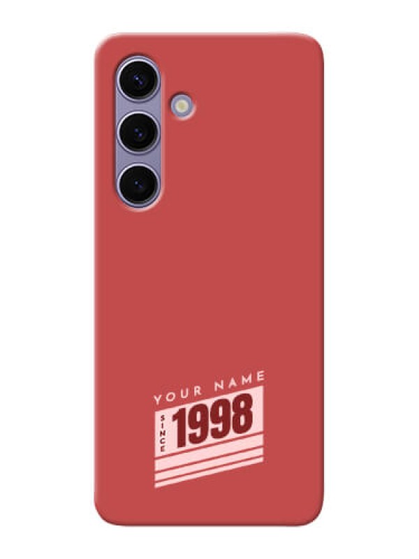 Custom Galaxy S24 5G Custom Phone Case with Red custom year of birth Design