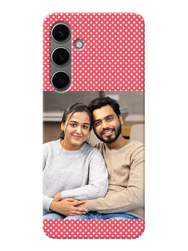 Custom Galaxy S24 Plus 5G Custom Mobile Case with White Dotted Design