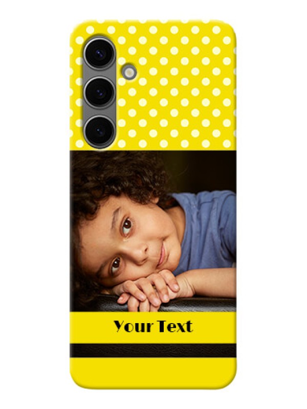 Custom Galaxy S24 Plus 5G Custom Mobile Covers: Bright Yellow Case Design
