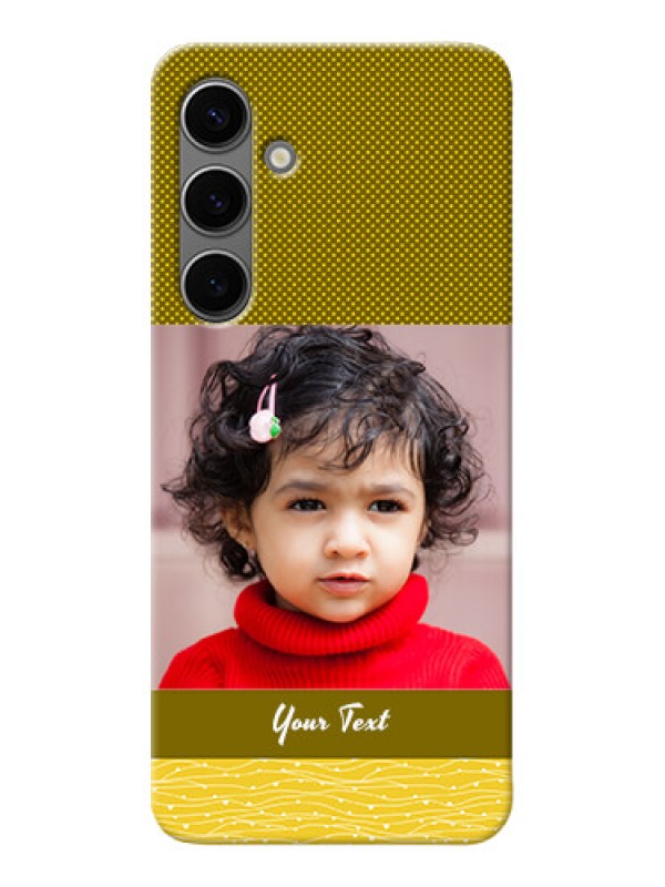 Custom Galaxy S24 Plus 5G custom mobile back covers: Simple Green Color Design