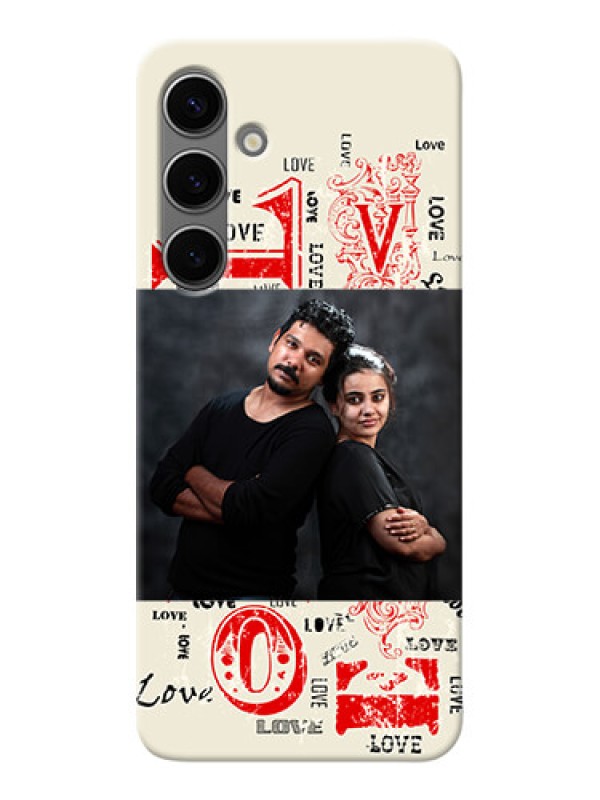 Custom Galaxy S24 Plus 5G mobile cases online: Trendy Love Design Case
