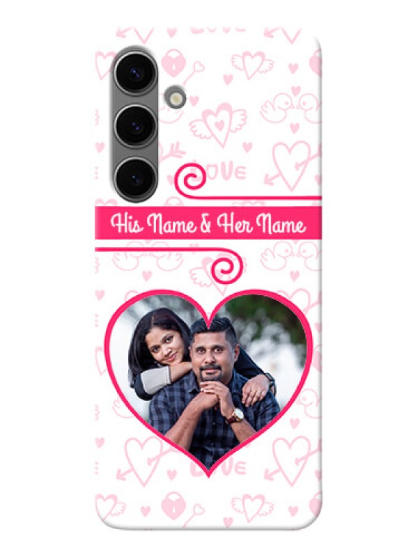 Custom Galaxy S24 Plus 5G Personalized Phone Cases: Heart Shape Love Design