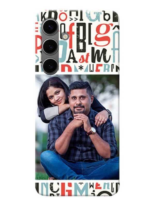 Custom Galaxy S24 Plus 5G custom mobile phone covers: Alphabet Design