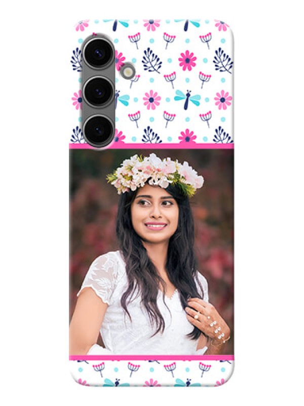 Custom Galaxy S24 Plus 5G Mobile Covers: Colorful Flower Design