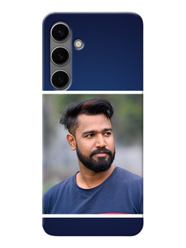 Custom Galaxy S24 Plus 5G Mobile Cases: Simple Royal Blue Design