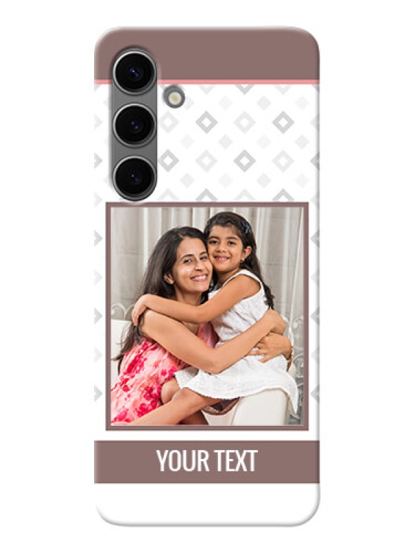 Custom Galaxy S24 Plus 5G custom back covers: Simple Diamond Design