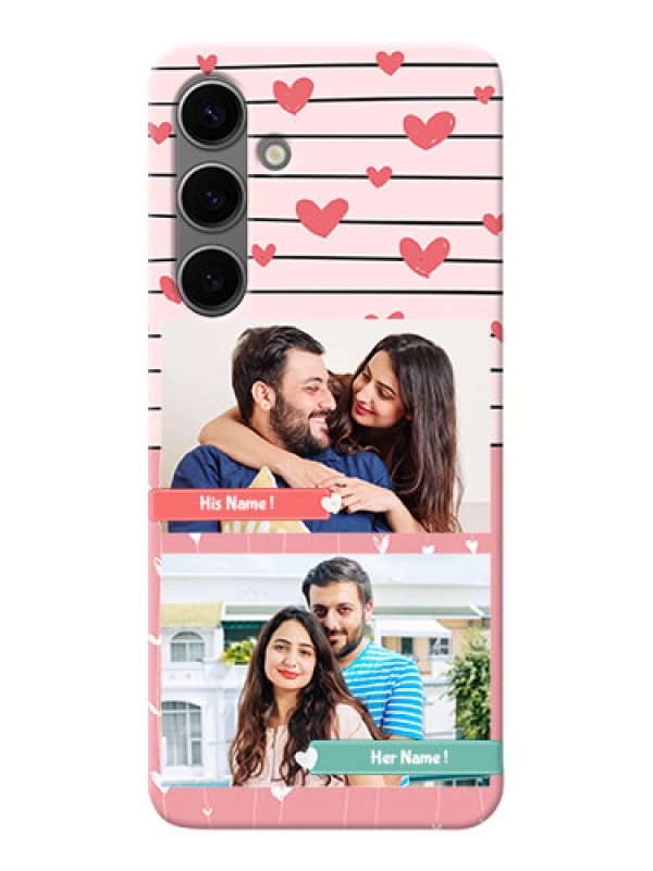 Custom Galaxy S24 Plus 5G custom mobile covers: Photo with Heart Design