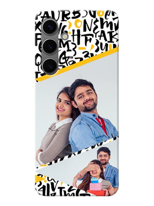 Custom Galaxy S24 Plus 5G Phone Back Covers: Letters Pattern Design