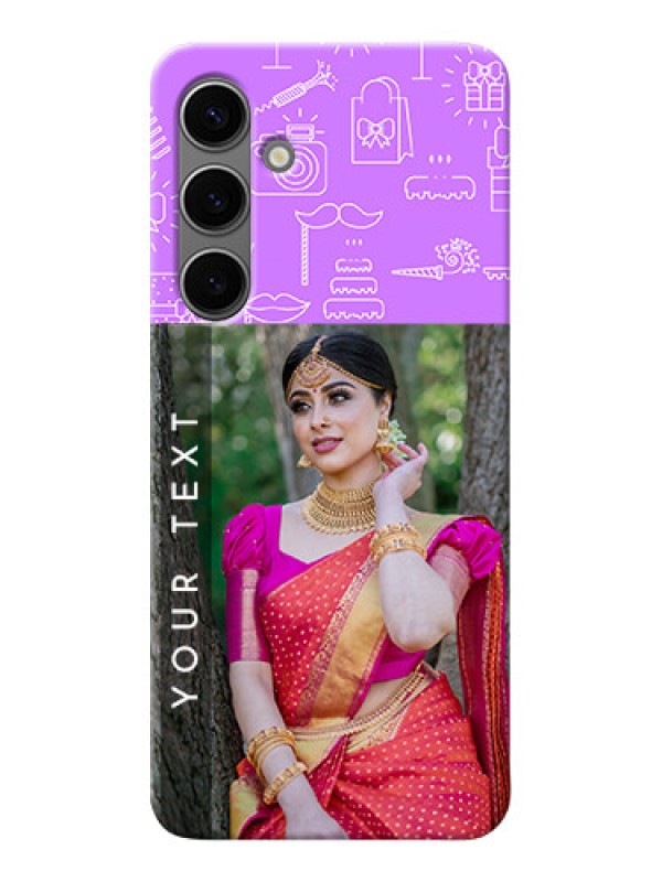 Custom Galaxy S24 Plus 5G Personalized Phone Cases: Birthday Icons Design