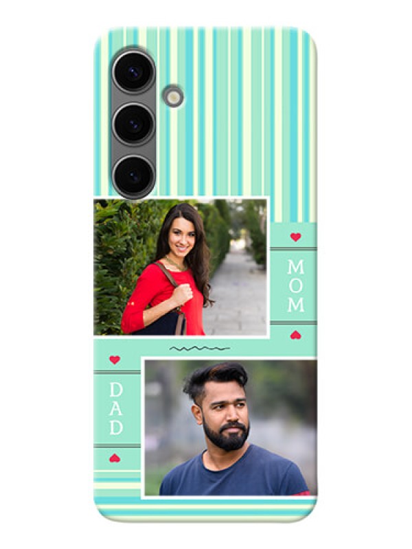 Custom Galaxy S24 Plus 5G custom mobile phone covers: Mom & Dad Pic Design