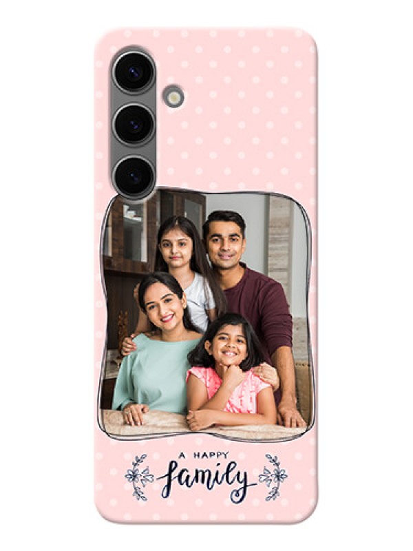 Custom Galaxy S24 Plus 5G Personalized Phone Cases: Family with Dots Design