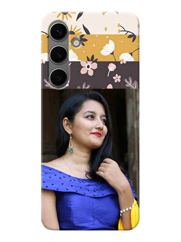 Custom Galaxy S24 Plus 5G mobile cases online: Stylish Floral Design
