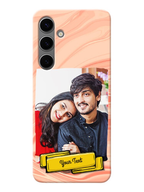 Custom Galaxy S24 Plus 5G Customized Phone Cases: Marble Texture Design