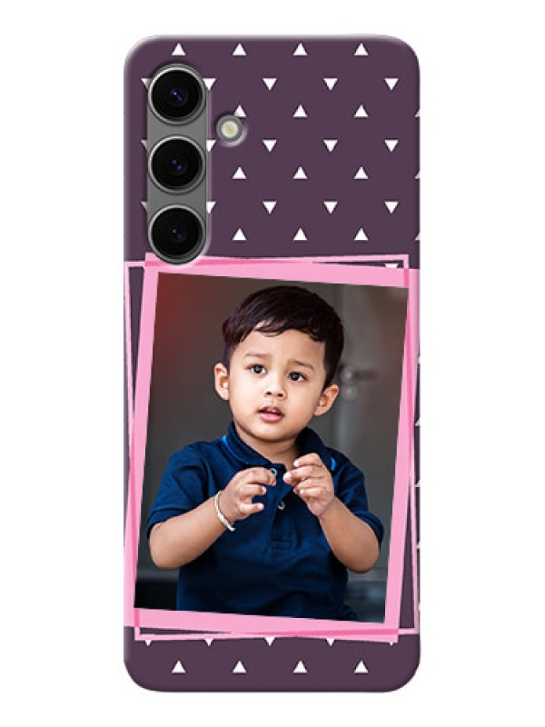 Custom Galaxy S24 Plus 5G Phone Cases: Triangle Pattern Dotted Design