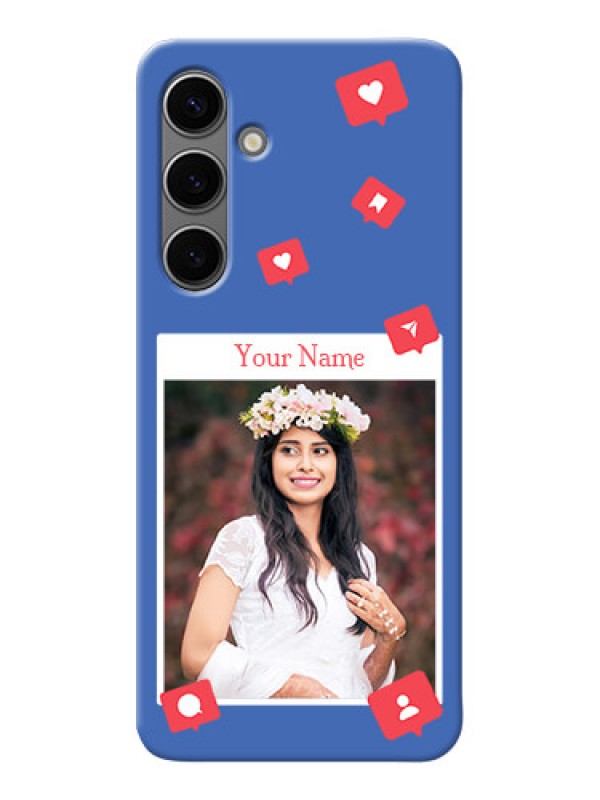 Custom Galaxy S24 Plus 5G Custom Phone Case with Like Share And Comment Design