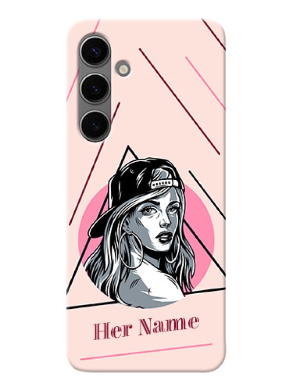 Custom Galaxy S24 Plus 5G Personalized Phone Case with Rockstar Girl Design