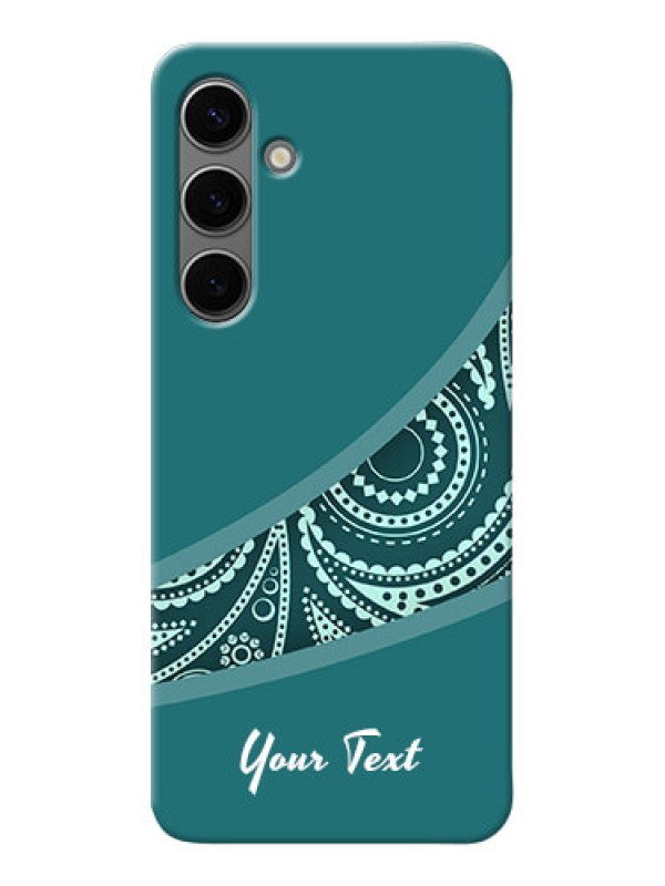 Custom Galaxy S24 Plus 5G Photo Printing on Case with semi visible floral Design