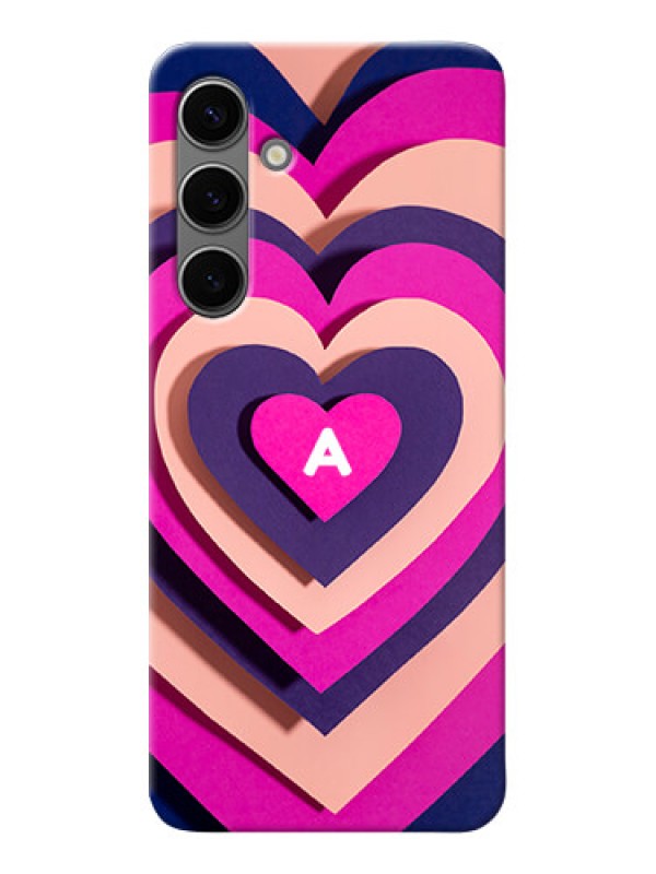 Custom Galaxy S24 Plus 5G Custom Mobile Case with Cute Heart Pattern Design