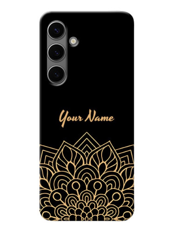 Custom Galaxy S24 Plus 5G Custom Phone Case with Golden mandala Design