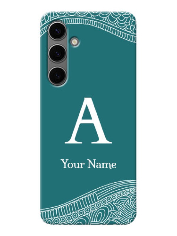 Custom Galaxy S24 Plus 5G Personalized Phone Case with line art pattern with custom name Design