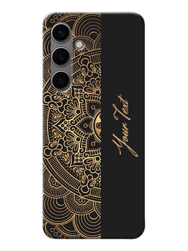 Custom Galaxy S24 Plus 5G Photo Printing on Case with Mandala art with custom text Design