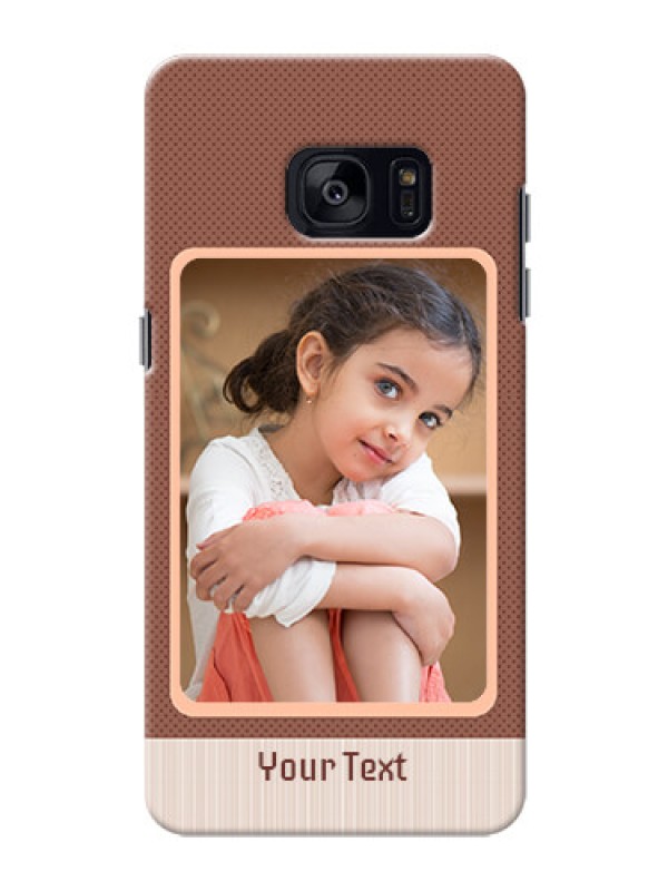 Custom Samsung Galaxy S7 Edge Simple Photo Upload Mobile Cover Design