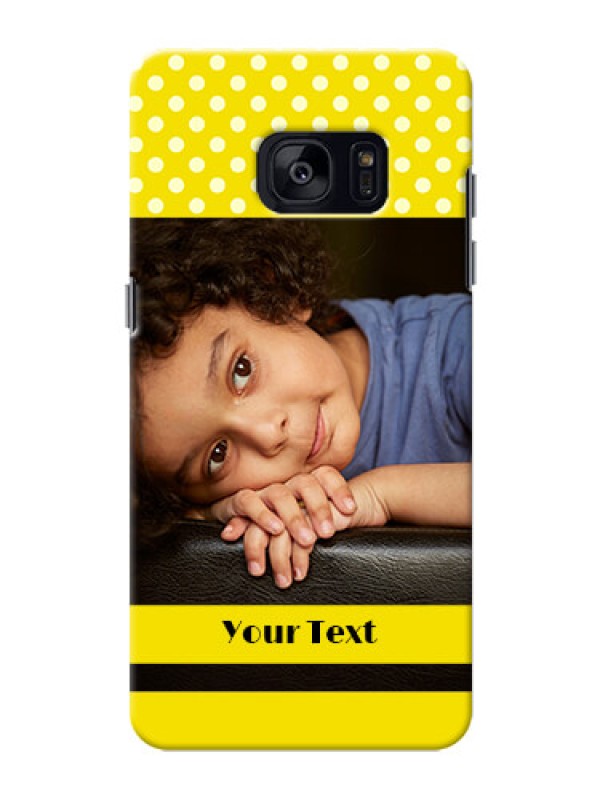 Custom Samsung Galaxy S7 Edge Bright Yellow Mobile Case Design