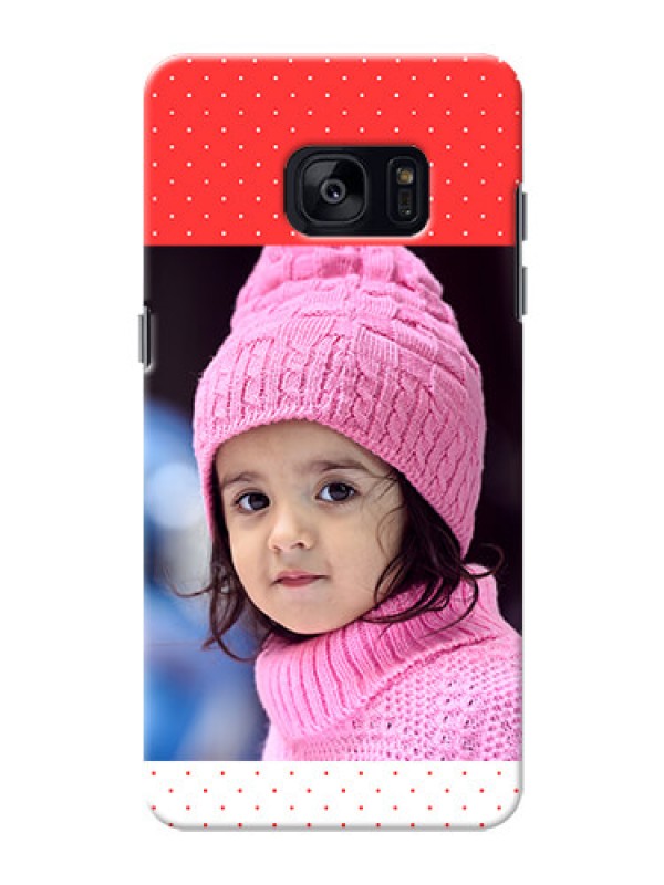 Custom Samsung Galaxy S7 Edge Red Pattern Mobile Case Design