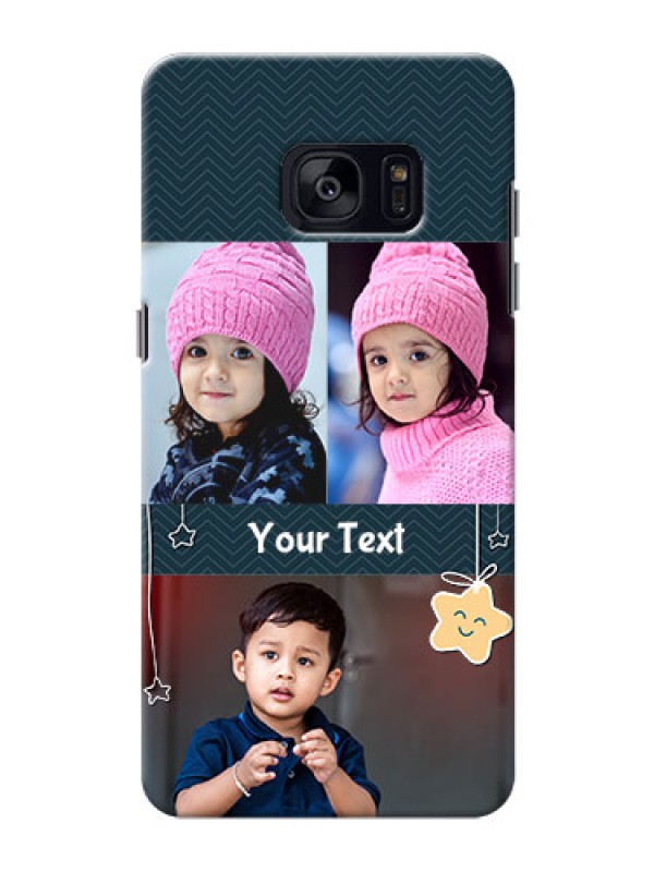 Custom Samsung Galaxy S7 Edge 3 image holder with hanging stars Design