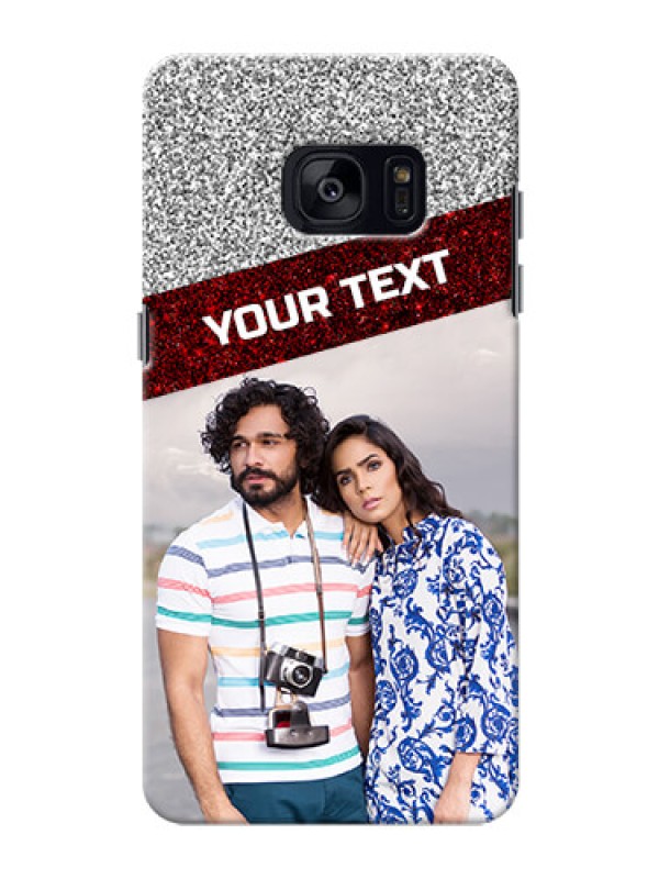 Custom Samsung Galaxy S7 Edge 2 image holder with glitter strip Design