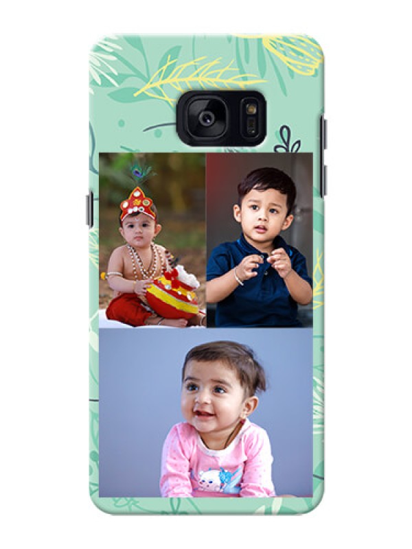 Custom Samsung Galaxy S7 Edge family is forever design with floral pattern Design